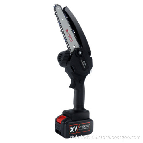 Mini Chainsaw One-Hand Cordless Portable Battery Operated Chain Saw for Wood Cutting Tree Branch Pruning and Gardening 6Inch36v